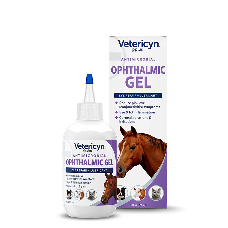 Vetericyn Plus Antimicrobial Ophthalmic Gel for Horses - 3 oz