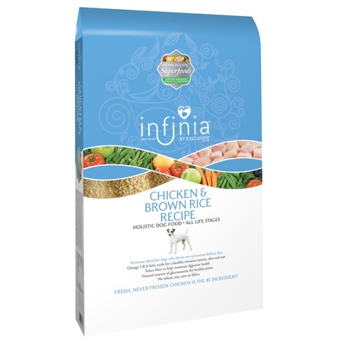 Infinia Chicken & Brown Rice Recipe Dog Food 30 lb The Cheshire Horse