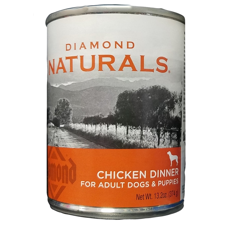 Diamond Naturals Chicken Canned Dog Food for Adult Dogs & Puppies 13.2 oz