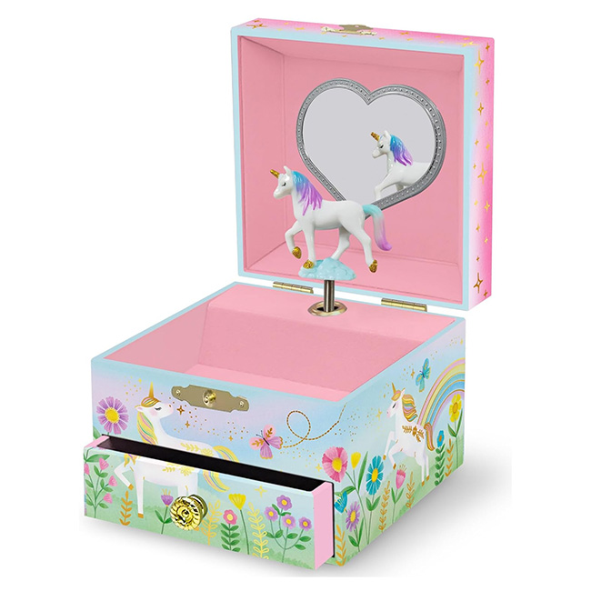 Giggle & Honey Musical Jewelry Box - Floral Unicorn | The Cheshire