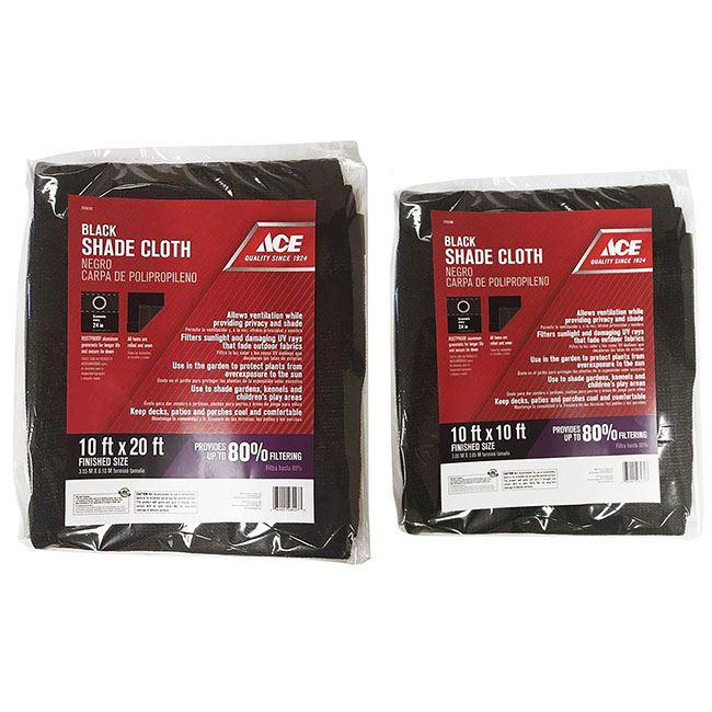 Ace Hardware Heavy-Duty Polyethylene Shade Cloth - Black | The