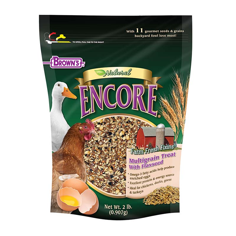 Brown's Encore Natural Farm Fresh Fixins Multigrain Treat with Flaxseed