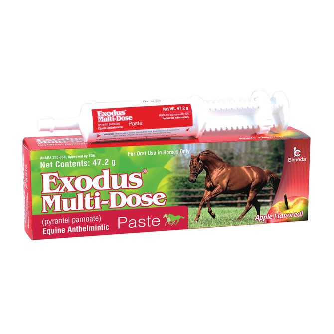 Bimeda Exodus MultiDose Paste Horse Dewormer (Pyrantel Pamoate)